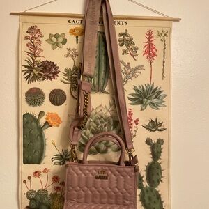 Steve Madden Quilted Pink Crossbody Bag